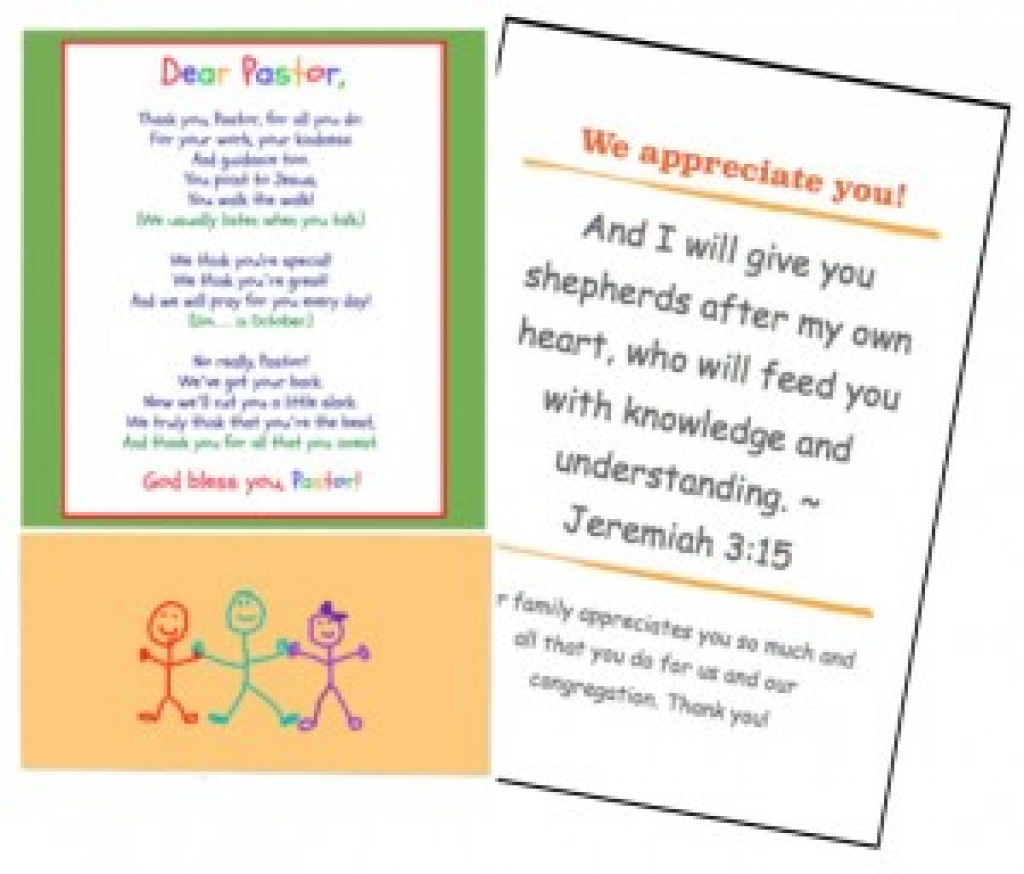 Free Printables For Pastor Appreciation Month! Inside Pastor - Pastor Appreciation Cards Free Printable