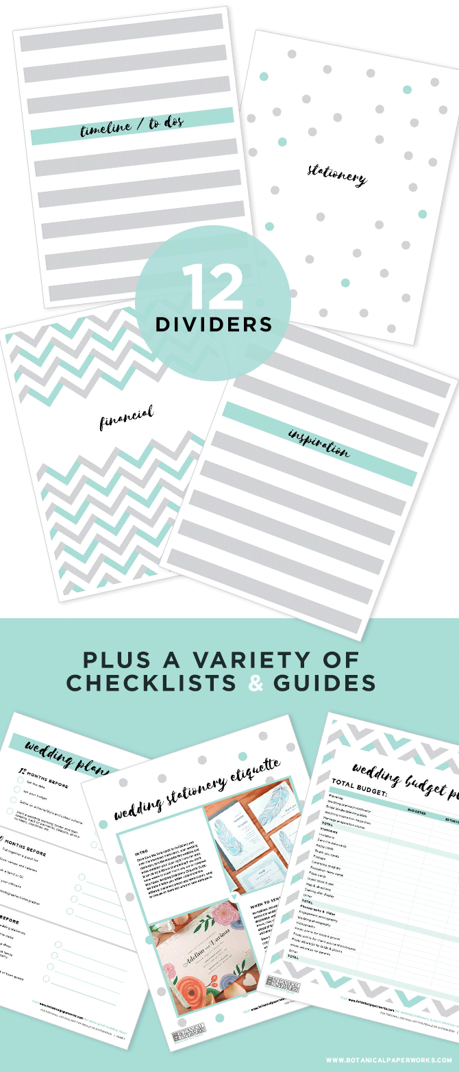 Free Printables} Wedding Planning Binder Download With New Bonus - Free Printable Wedding Organizer Templates