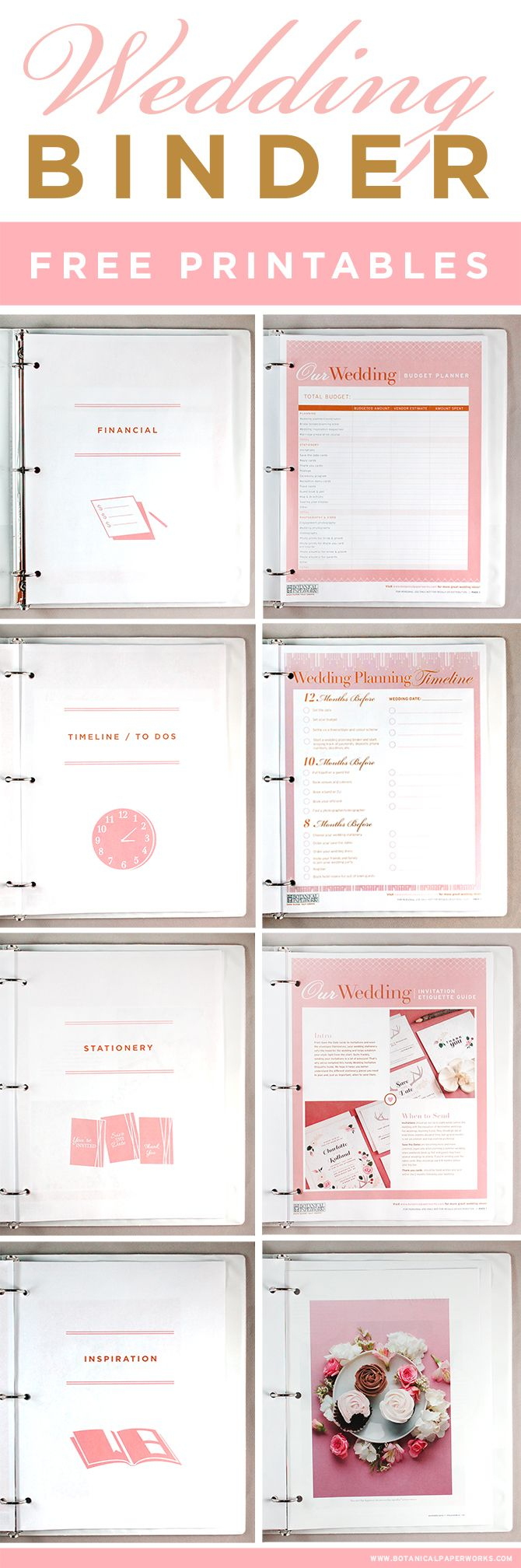 Free Printables} Wedding Planning Binder | Free Printables For - Free Printable Wedding Planner Book Online