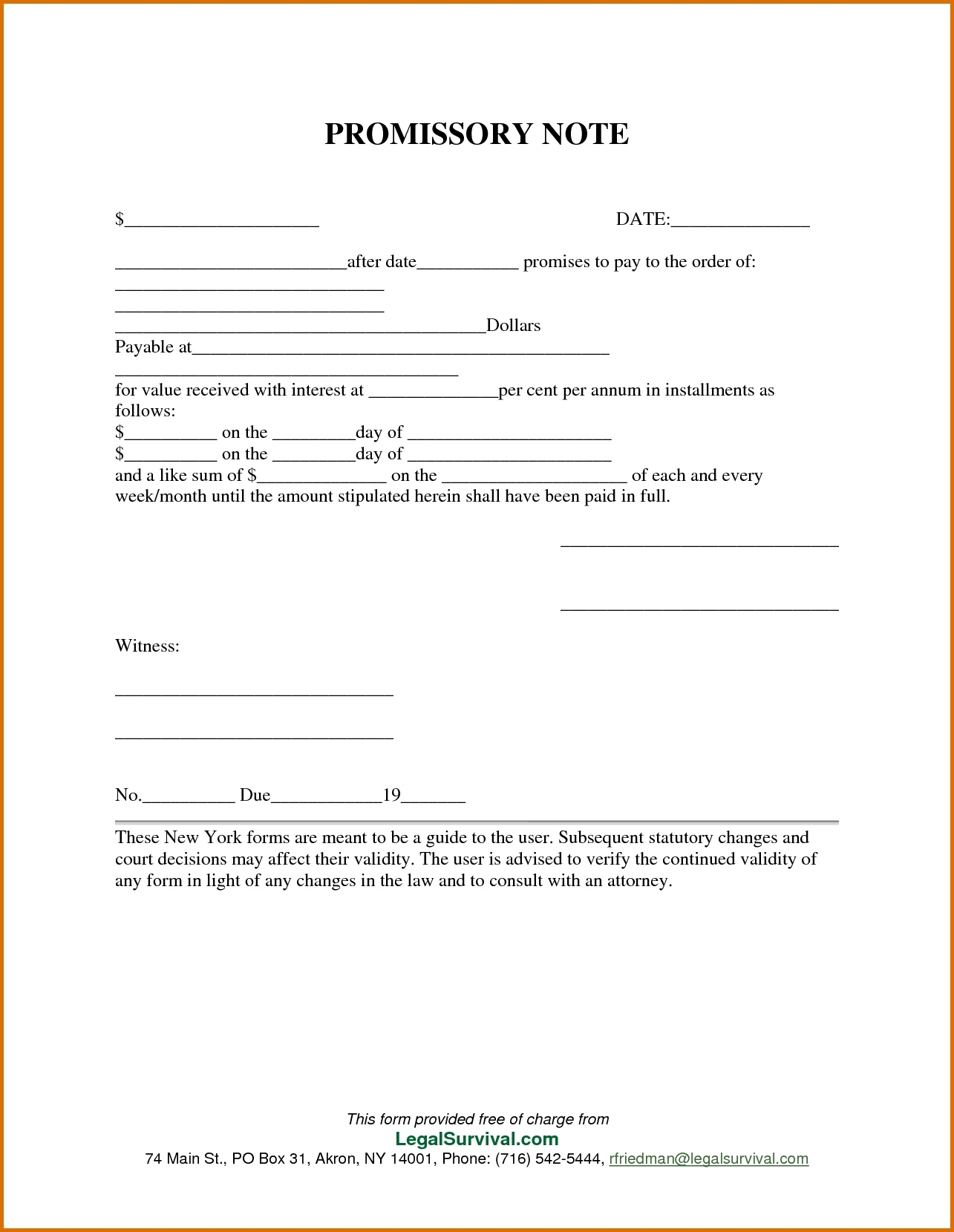 Free Promissory Note Template For Personal Loan Unsecured Agreement - Free Printable Promissory Note For Personal Loan