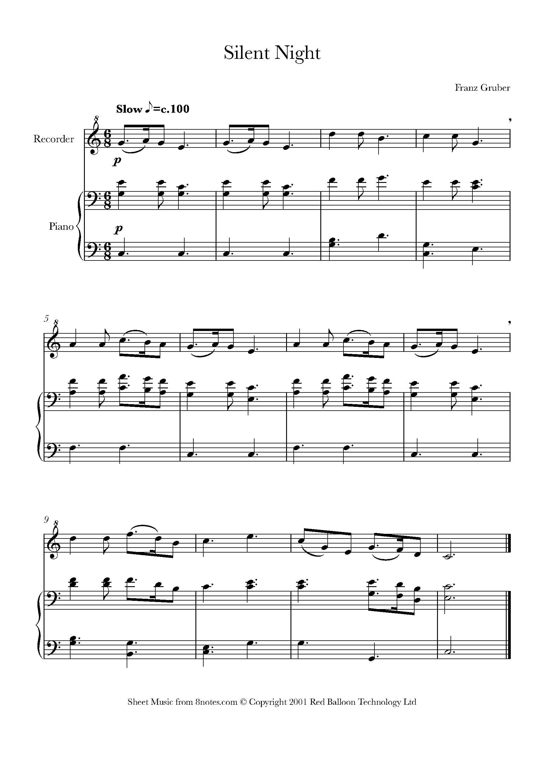 Free Recorder Sheet Music, Lessons &amp;amp; Resources - 8Notes - Free Printable Recorder Sheet Music For Beginners