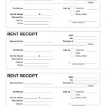 Free Rent Receipt Template   Pdf | Word | Eforms – Free Fillable Forms   Free Printable Blank Receipt Form