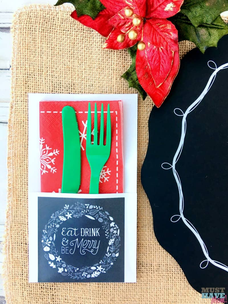Free Rustic Christmas Party Printables - Must Have Mom - Free Printable Christmas Party Signs