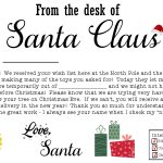 Free Santa Claus Christmas Present Iou Printable Letter | Mama Cheaps   Free Printable Christmas Letters From Santa