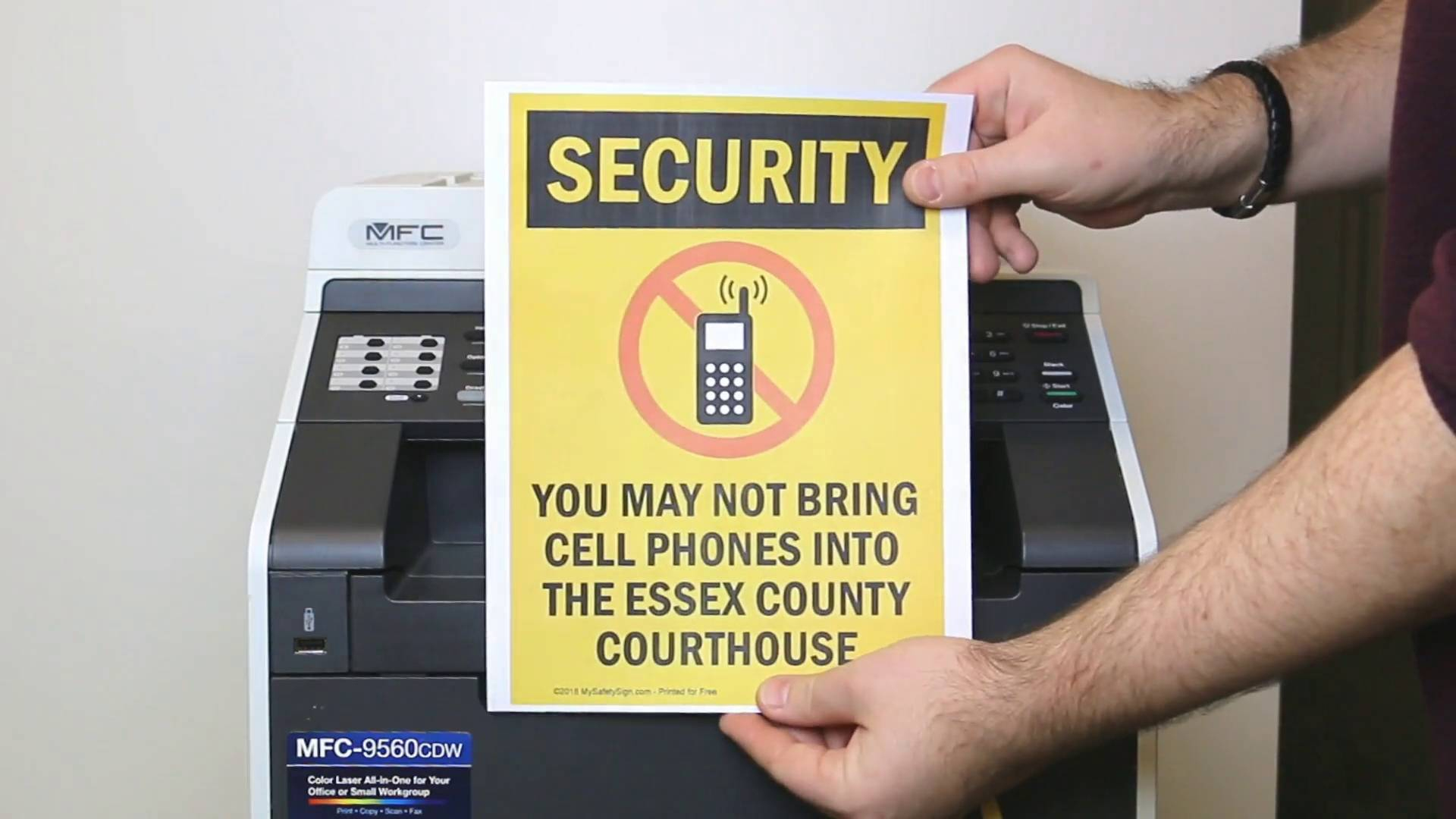 Free Security, Cctv And No Trespassing Signs - Free Printable Smile Your On Camera