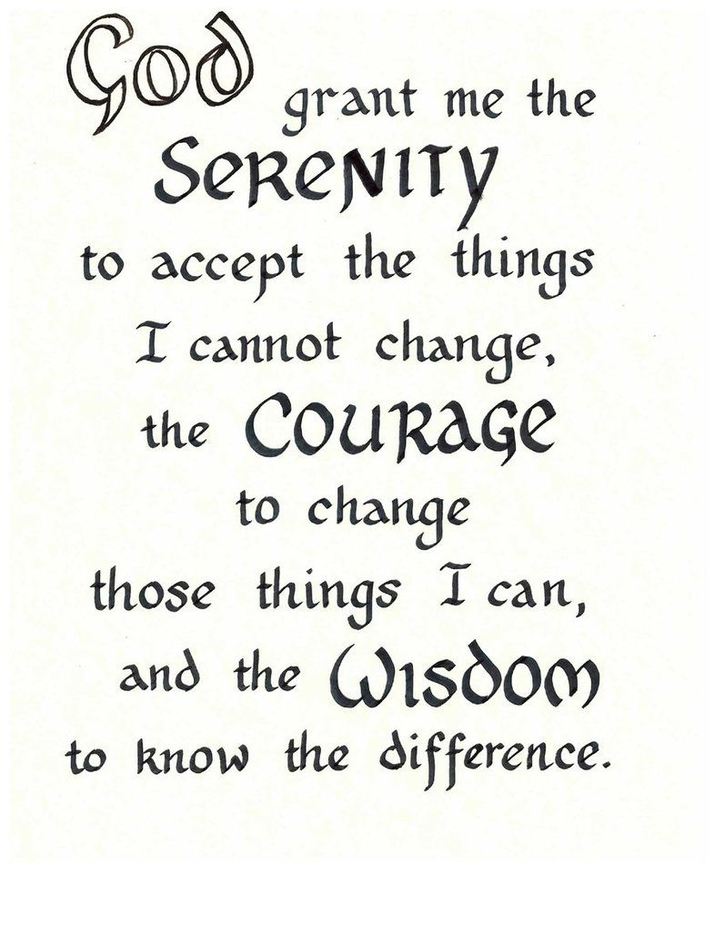 Free Serenity Prayer Printable Version | Serenity Prayer - Free Printable Serenity Prayer