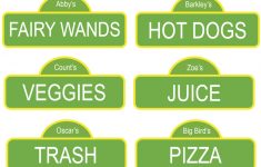 Free Printable Sesame Street Food Labels