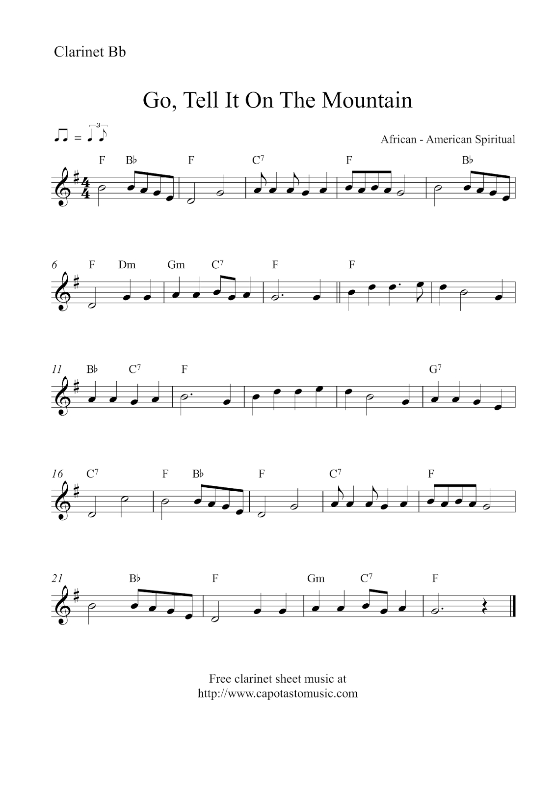 Free Sheet Music Scores | Music | Pinterest | Music Score, Free - Free Printable Christmas Sheet Music For Clarinet