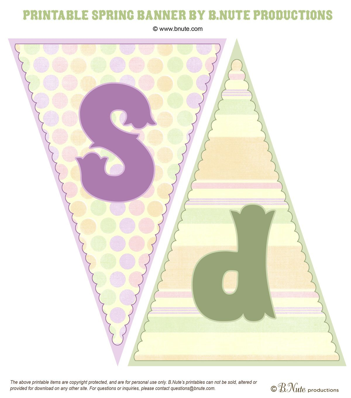 Free Spring Pennant Printable | Free Art Printables | Pinterest - Free Printable Spring Decorations