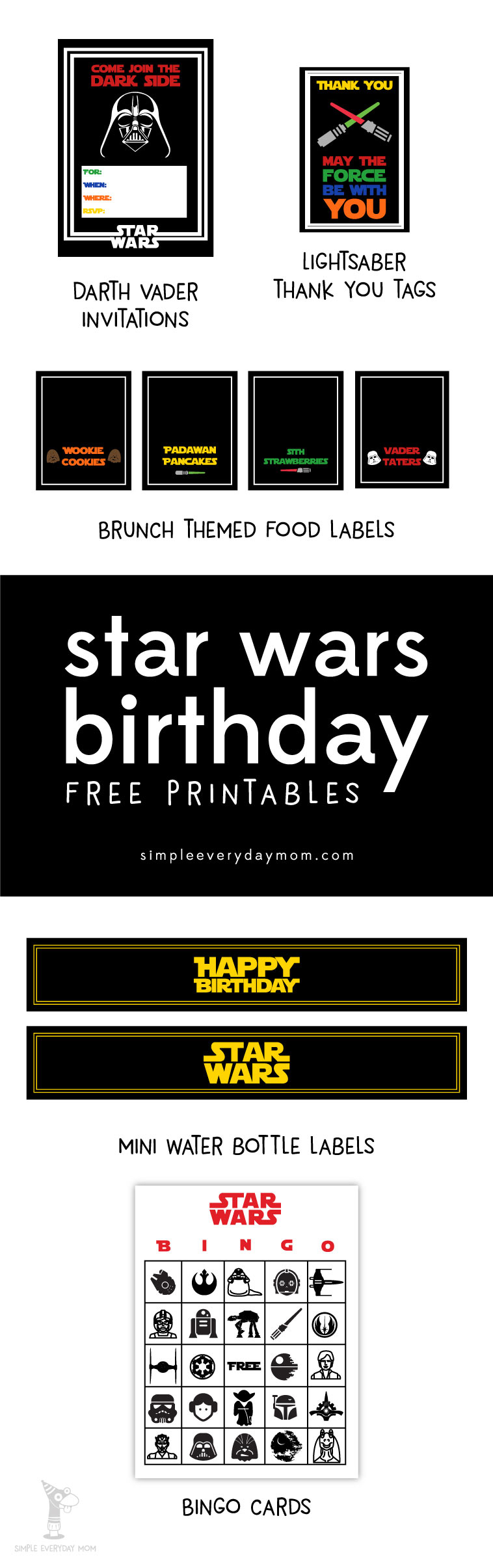 Free Star Wars Party Printables: A No-Stress Way To A Galactic Party - May The Force Be With You Free Printable