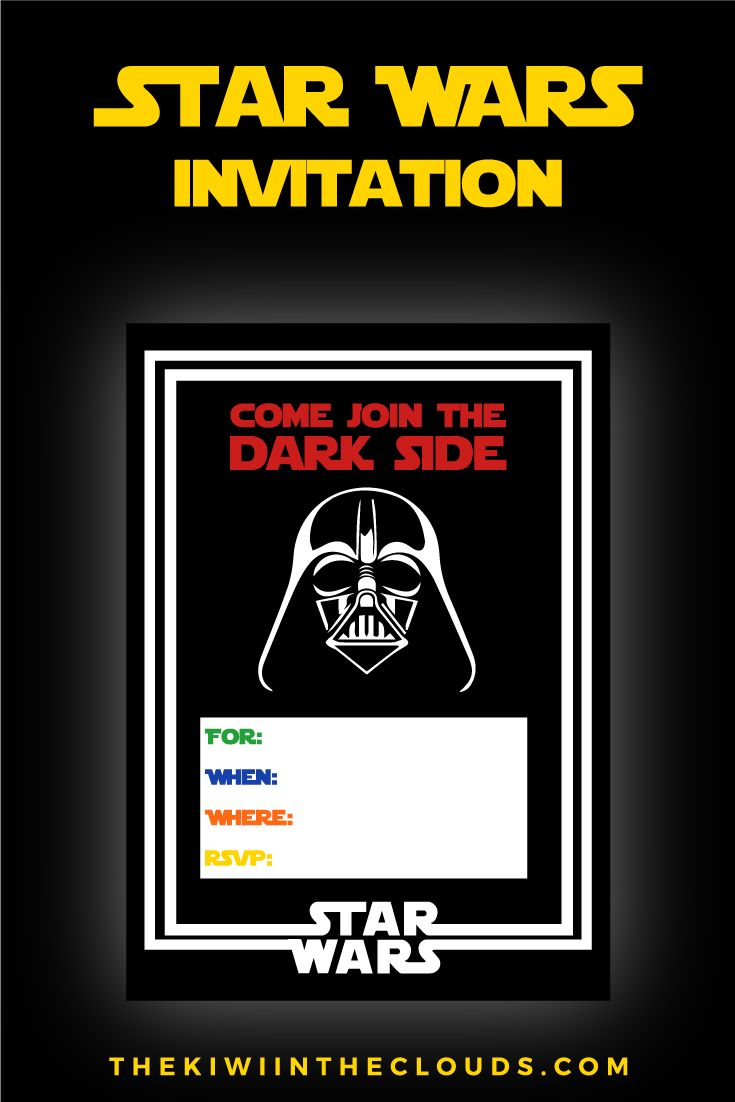 Free Star Wars Party Printables: A No-Stress Way To A Galactic Party - Star Wars Invitations Free Printable