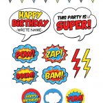 Free Superhero Pary Printables | Mots, Lettres Et Tags   Superhero Name Tags Free Printable