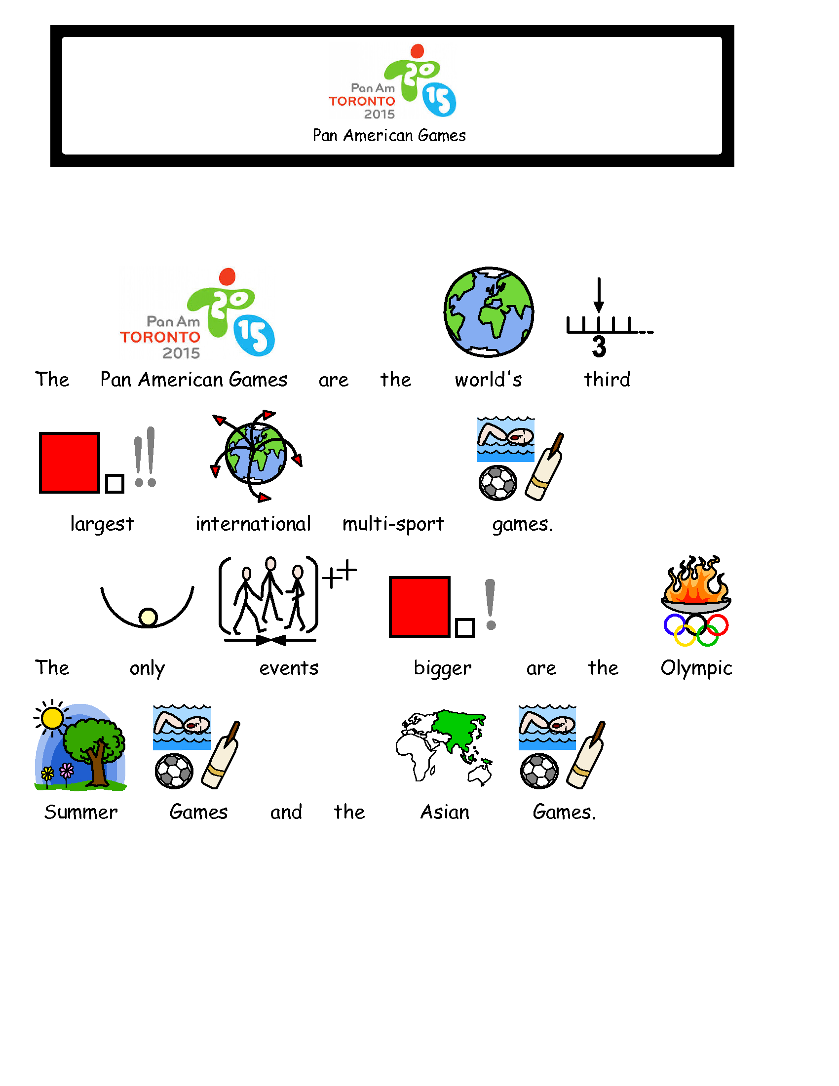 Free Symbolized Resources For 2015 Pan Am Games – Bridges Canada - Free Printable Widgit Symbols