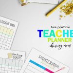 Free Teacher Binder Printables: Over 25 Pretty Planning Templates!   Printable Teacher Planner Free
