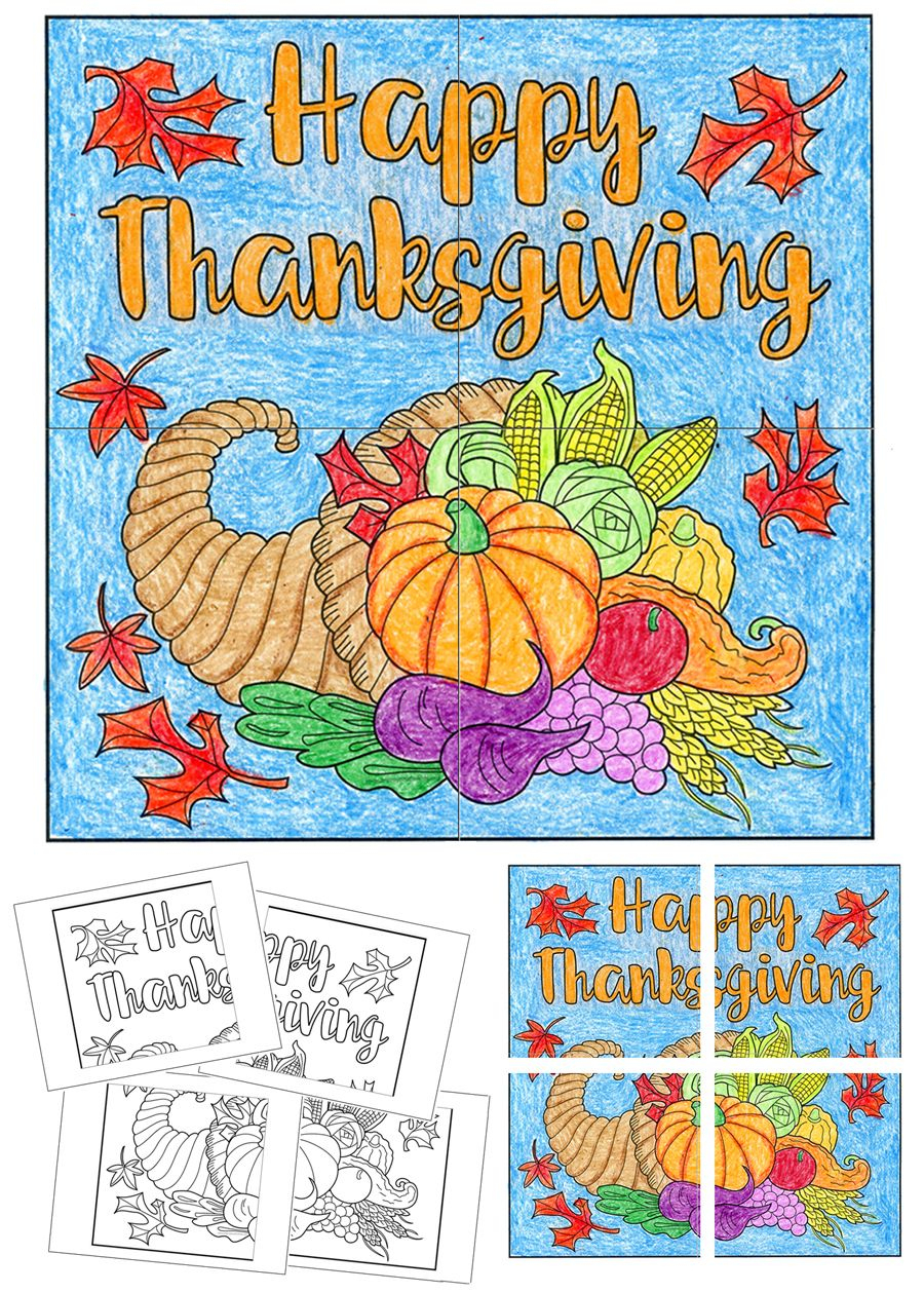Free Thanksgiving Mural | Thanksgiving Ideas | Pinterest | Free - Free Printable Murals