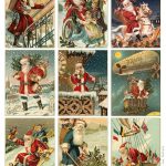 Free To Download! Printable Vintage Santa Tags Or Cards. | Free   Free Printable German Christmas Cards