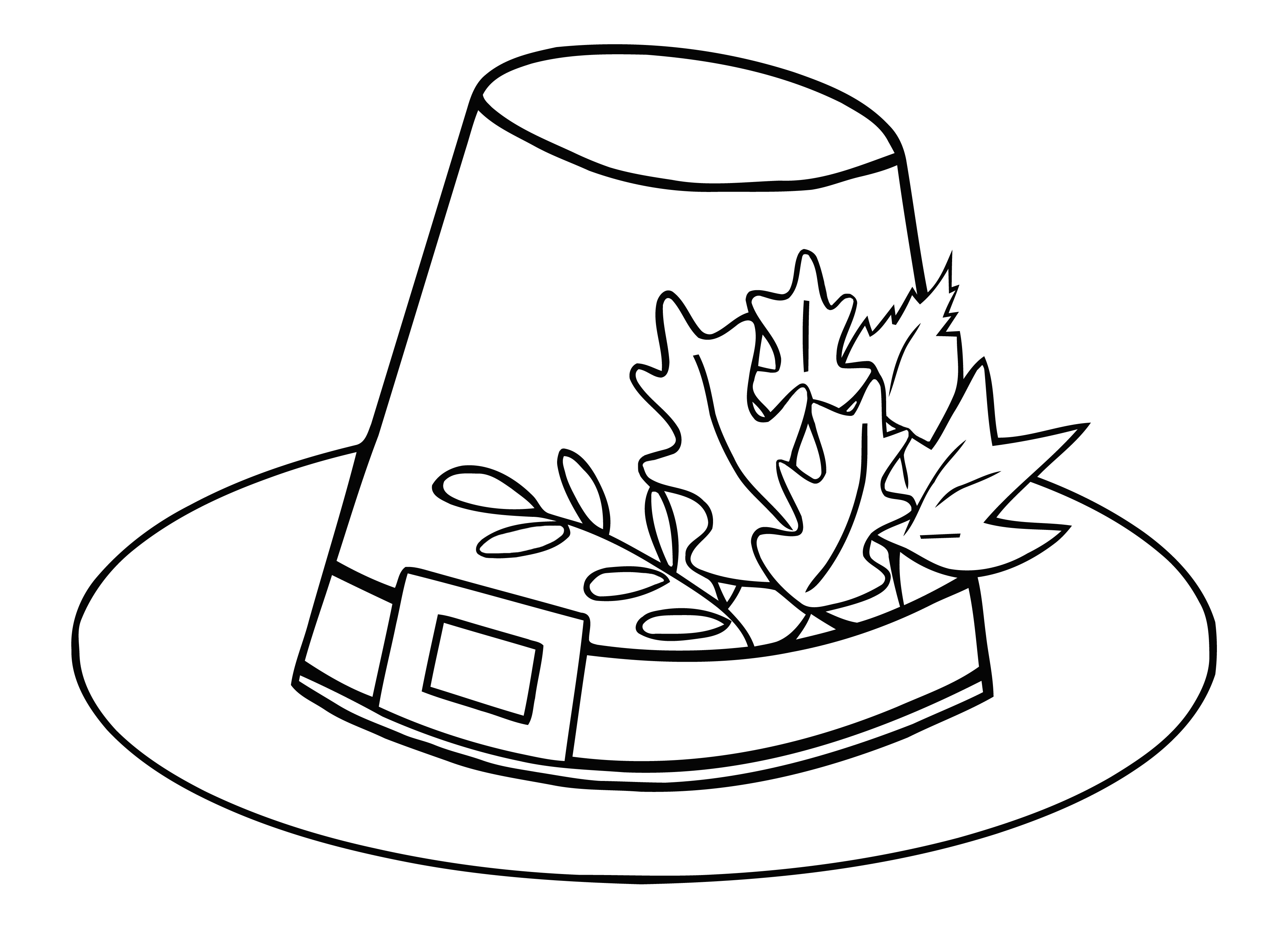 Free Top Hat Outline, Download Free Clip Art, Free Clip Art On - Free Printable Pilgrim Hat Pattern