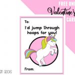 Free Unicorn Valentine's Day Cards Printable For Kids   Ruffles And   Free Printable Valentines Day Cards For Kids