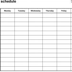 Free Weekly Schedule Templates For Word   18 Templates   Free Printable Weekly Schedule