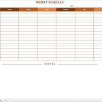 Free Work Schedule Templates For Word And Excel   Free Printable Blank Work Schedules