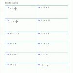 Free Worksheets For Linear Equations (Grades 6 9, Pre Algebra   Free Printable 5 W&#039;s Worksheets
