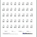 Free Worksheets Library Download And Print On Multiplying Decimals   Free Printable Multiplying Decimals Worksheets