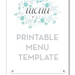 Freebie Friday: Printable Menu | Party Time! | Pinterest | Free   Create A Menu Free Printable
