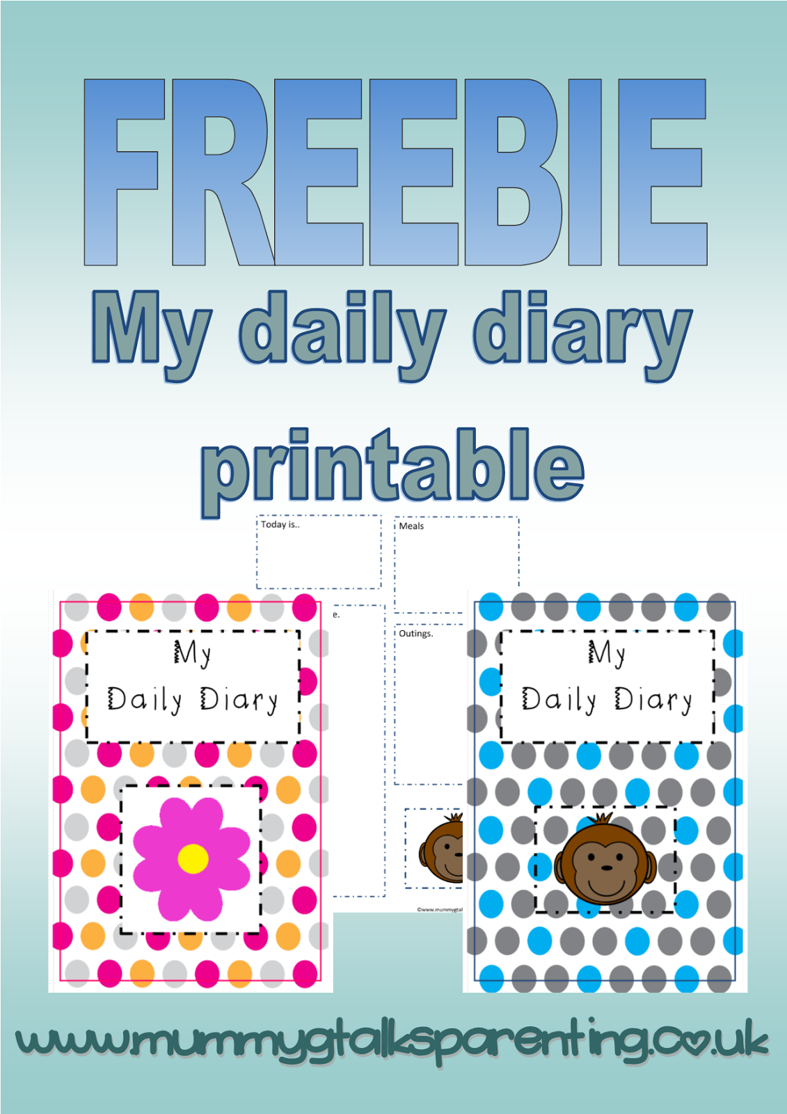 Freebie &amp;#039;my Daily Diary&amp;#039; Printable For Childminders And Nurseries - Free Printable Childminding Resources