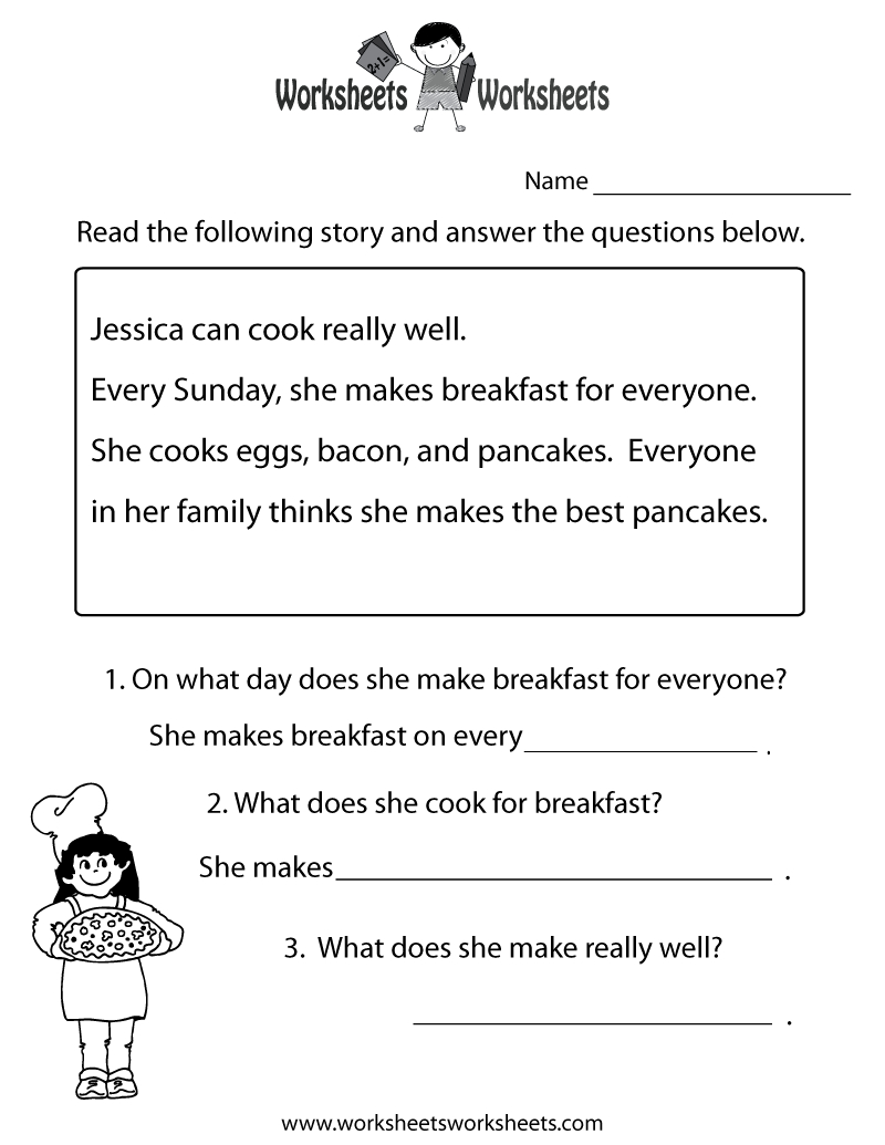 Freeeducation/worksheets For Second Grade |  Comprehension - Free Printable Hindi Comprehension Worksheets For Grade 3