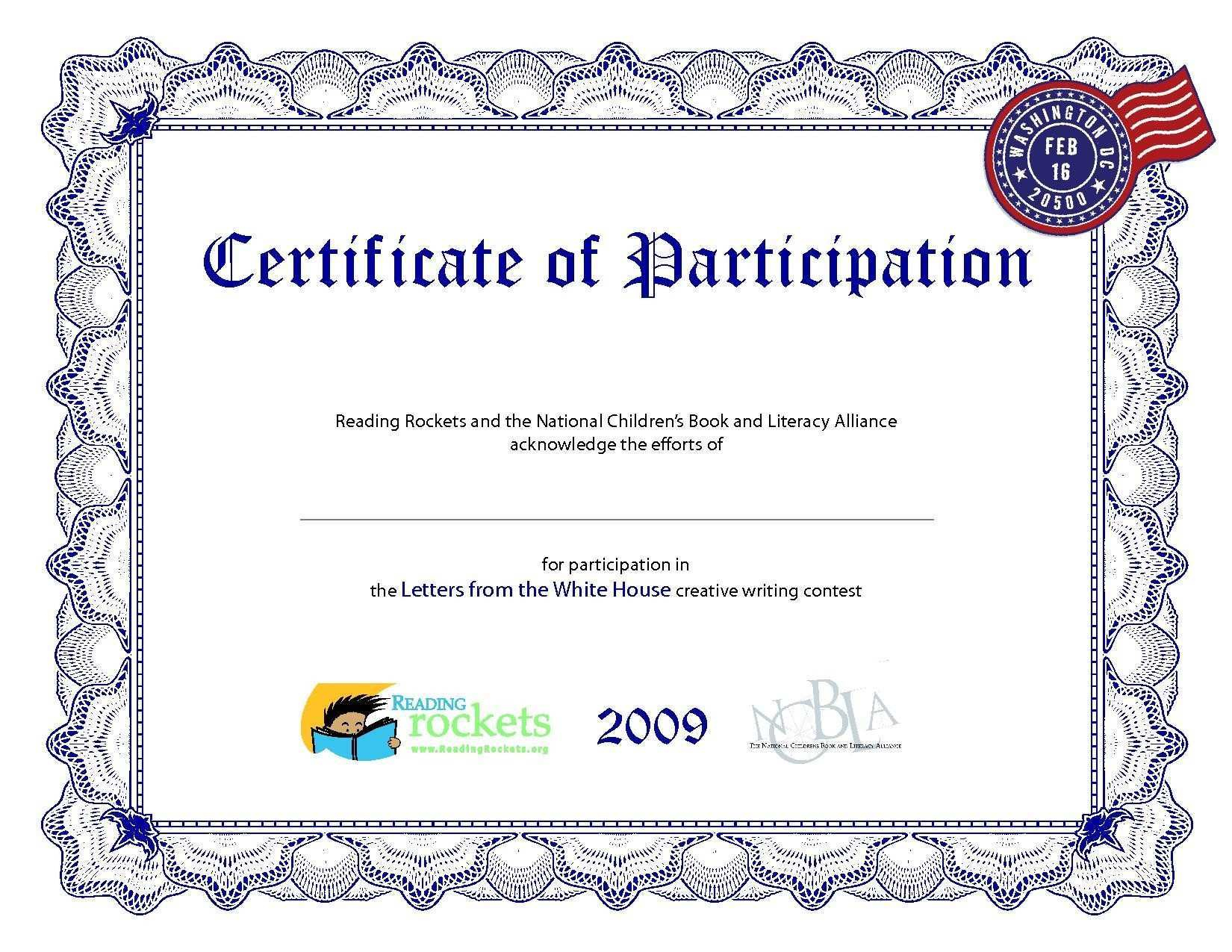 Fresh Certificate Of Participation – Crisia - Sports Certificate Templates Free Printable