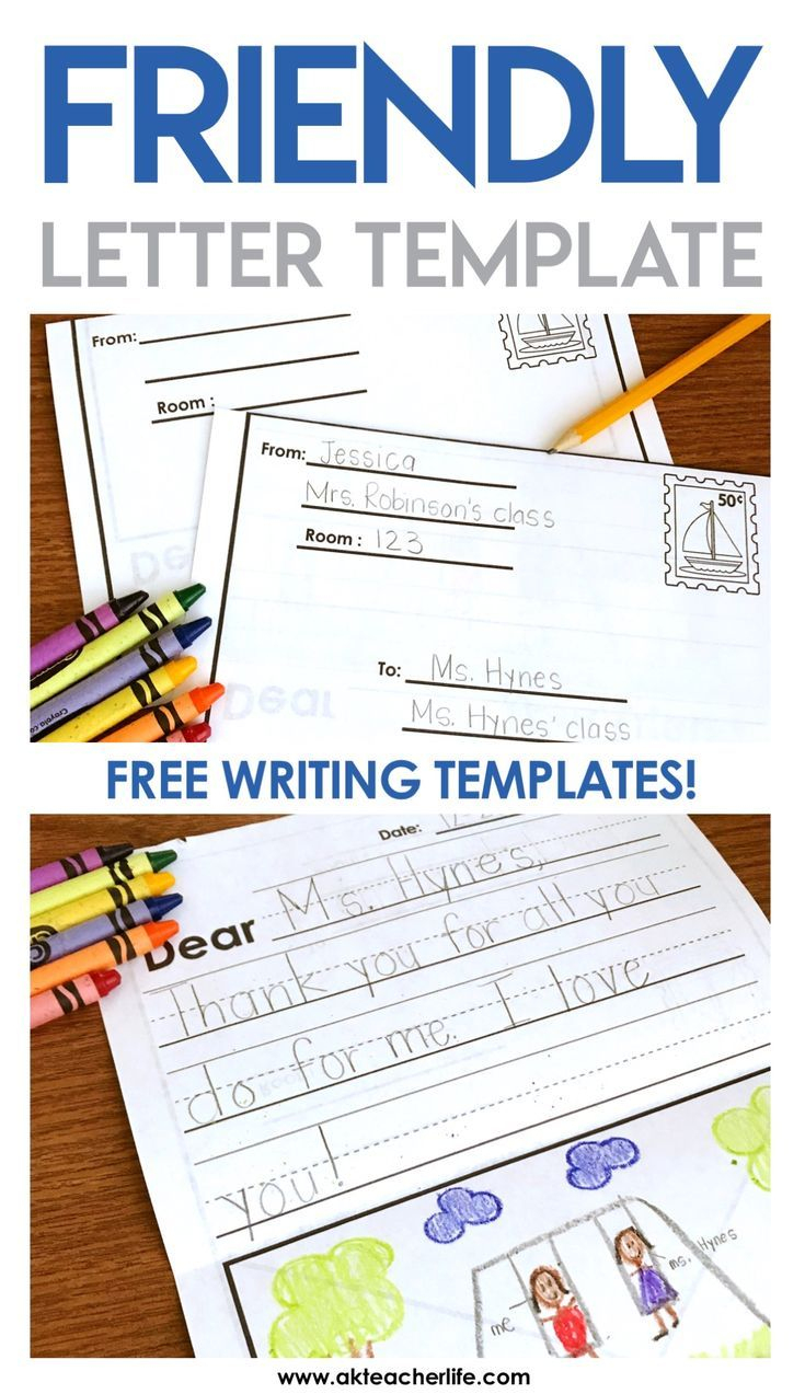 Friendly Letter Writing Paper | Best Of Kindergarten | Pinterest - Free Printable Handwriting Paper For First Grade