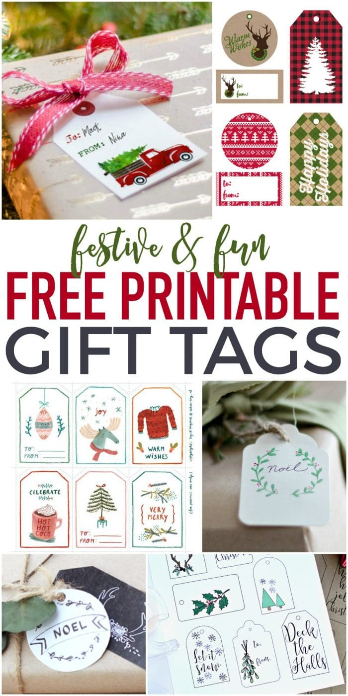 Fun Free Printable Gift Tags | The Turquoise Home - Printable Gift Tags Customized Free