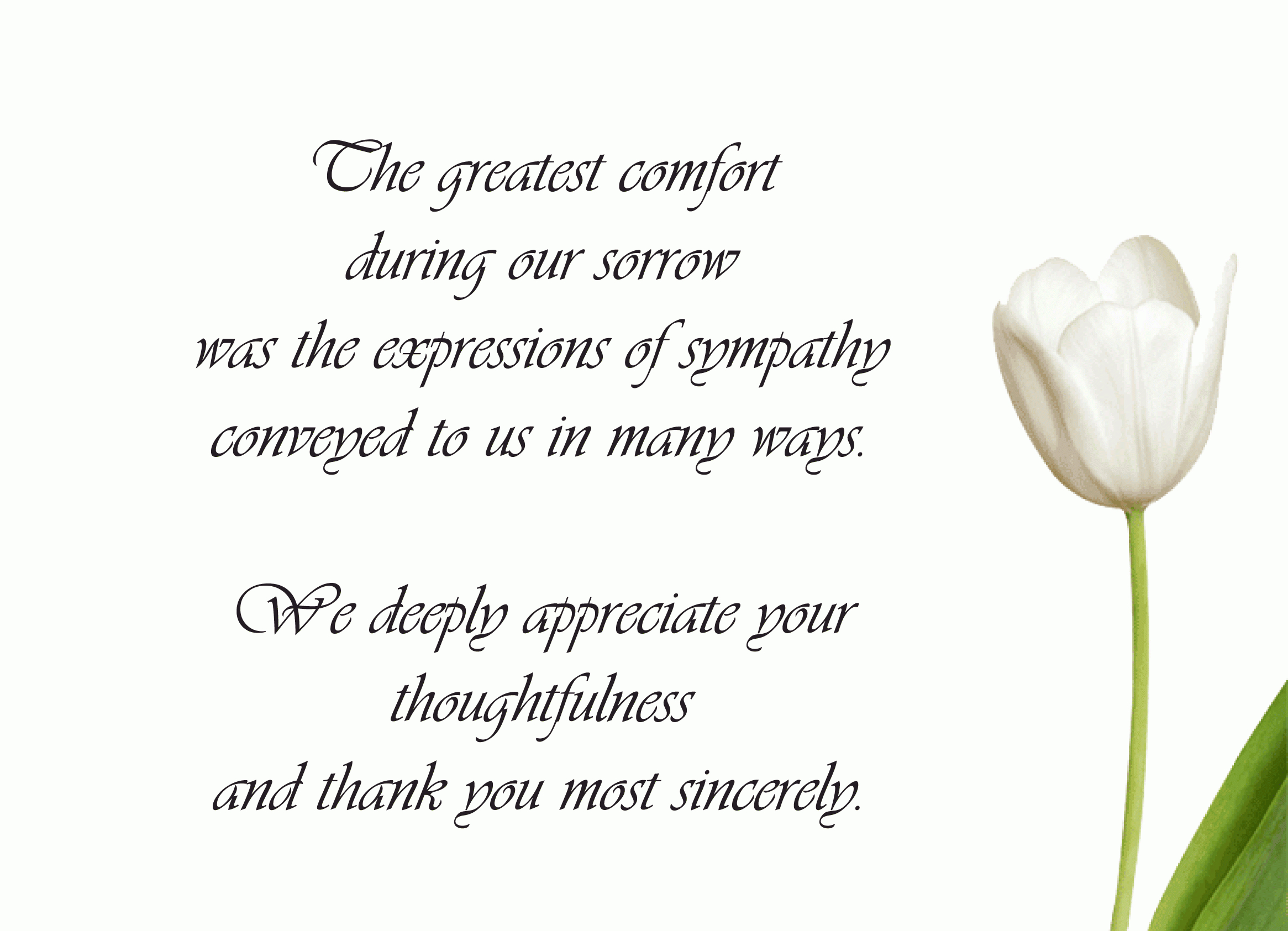 Funeral Thank You Card Ideas - Google Search | Sympathy Card Ideas - Thank You Sympathy Cards Free Printable