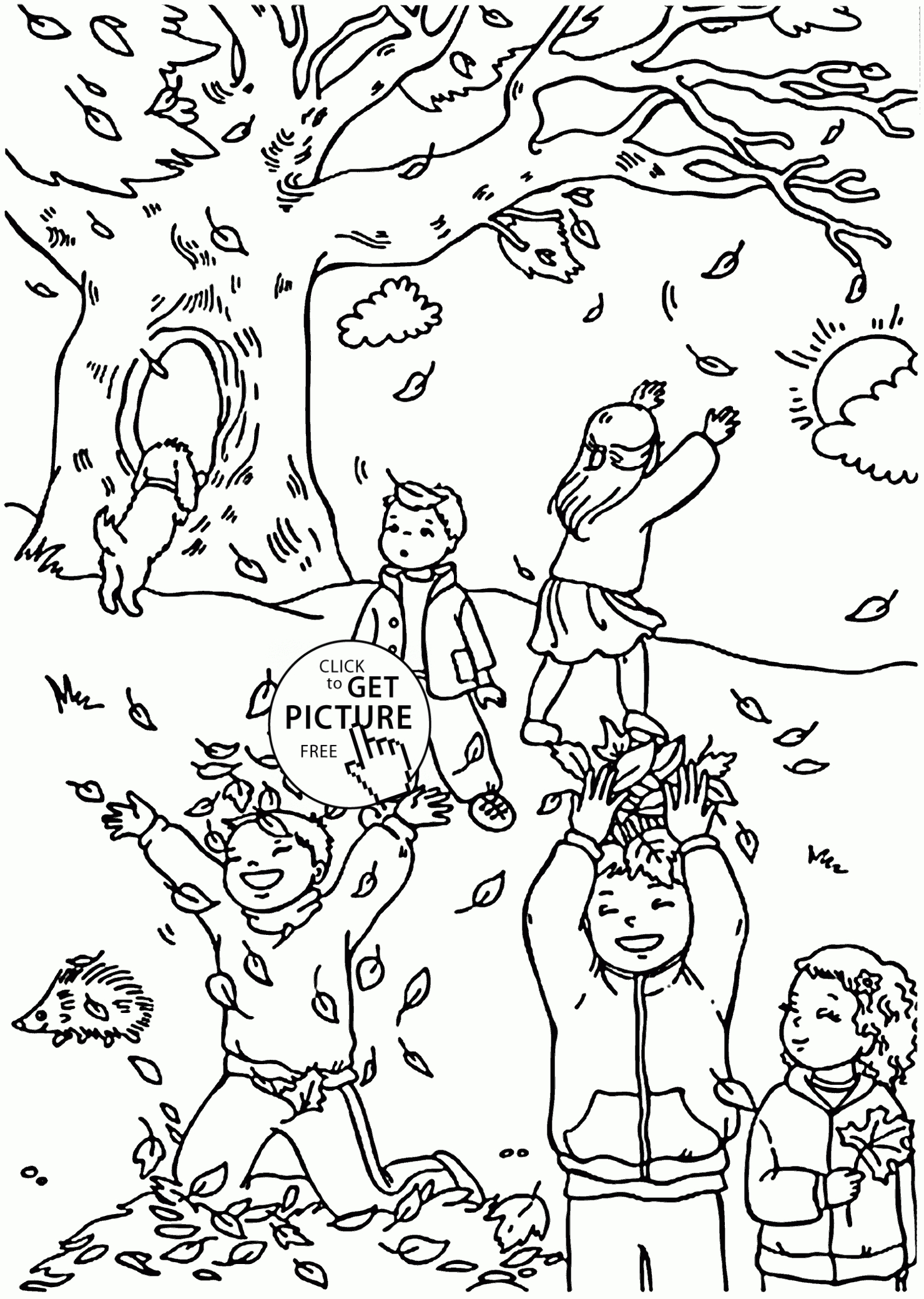 Funny Fall Coloring Pages For Kids, Autumn Leaves Printables Free - Free Printable Autumn Coloring Sheets