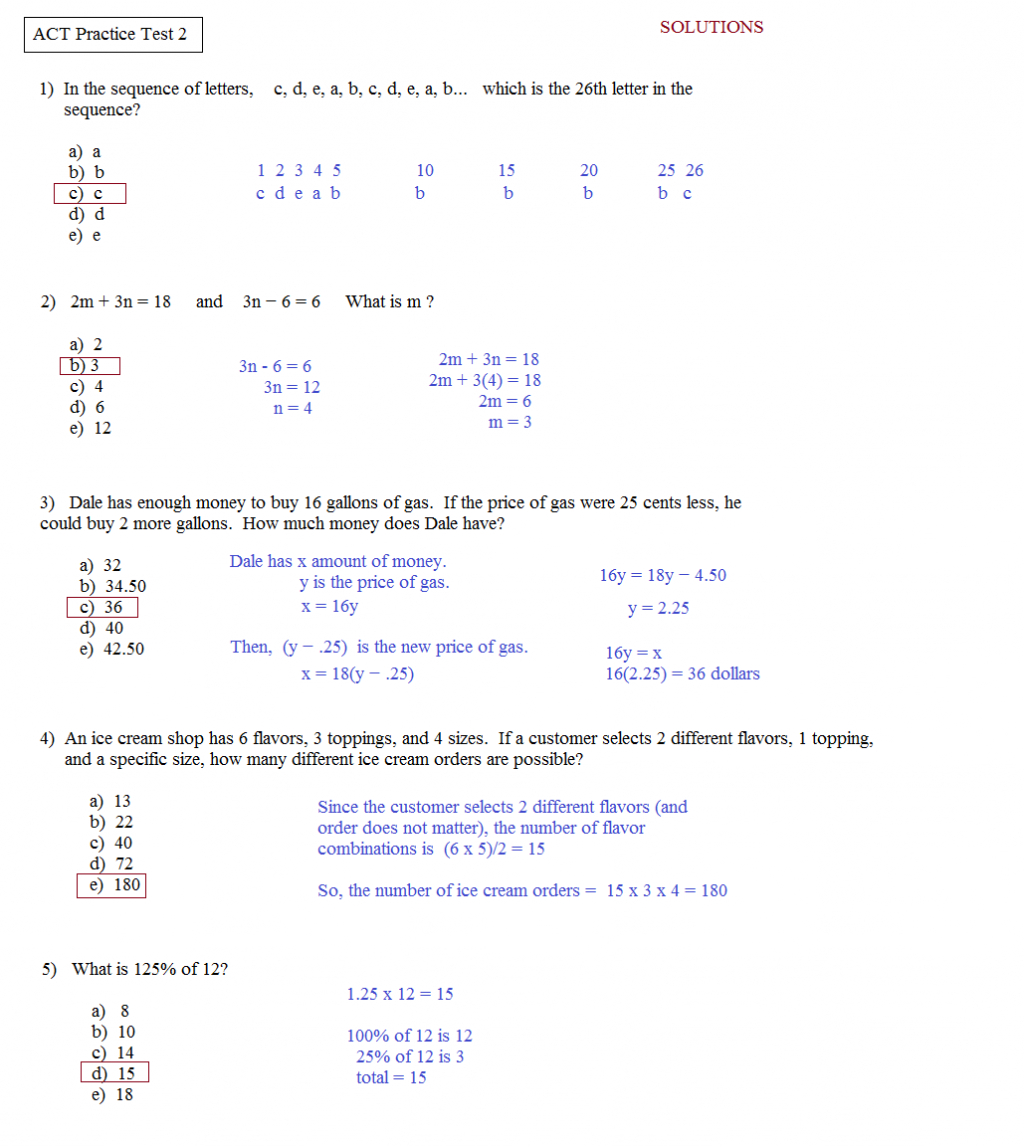 Ged Math Practice Test Free Printable And Answers Worksheets Spanish - Ged Math Practice Test Free Printable