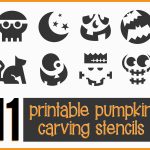 Get 11 Easy, Free Printable Pumpkin Carving Stencils To Help You   Free Printable Pumpkin Carving Stencils For Kids