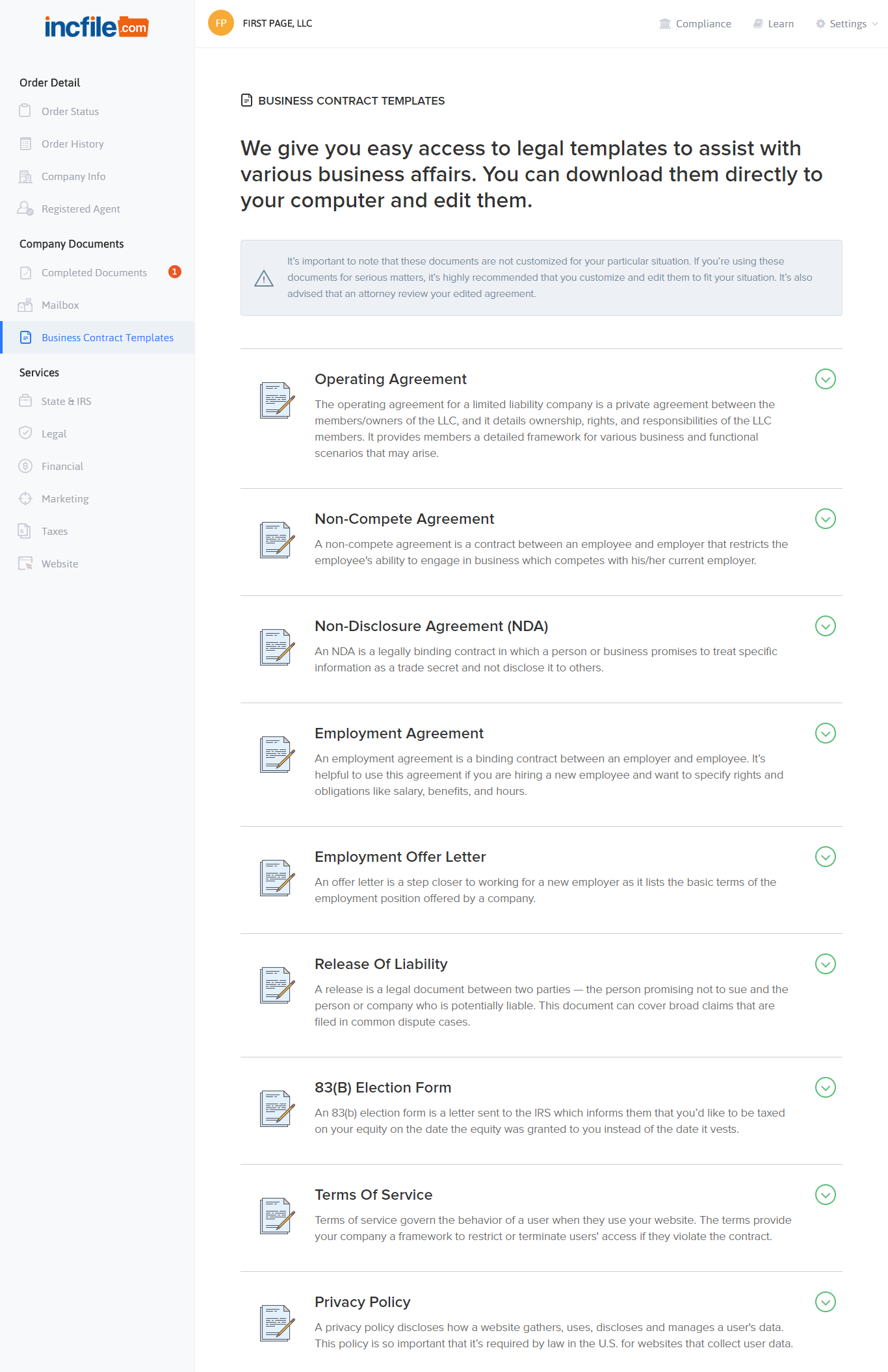 Get 25 Lawyer-Approved Legal Documents With Incfile&amp;#039;s Contract Library - Free Printable Legal Documents Forms