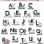 Get This Free Printable Kids Yoga Alphabet Poster With One Yoga Pose   Free Printable Preschool Posters