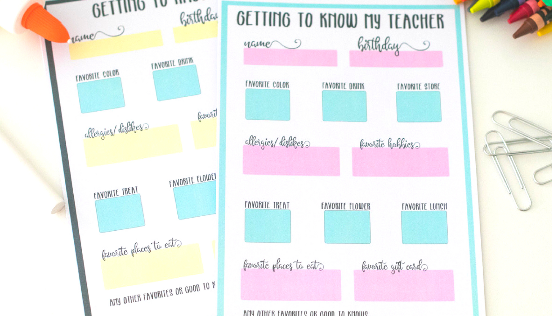 Get To Know My Teacher Free Printable Questionnaire - All About My Teacher Free Printable