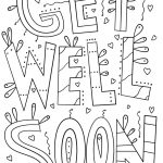 Get Well Soon Doodle Coloring Page | Free Printable Coloring Pages   Free Printable Get Well Cards To Color