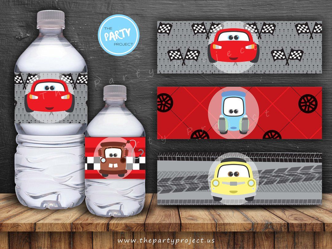 Get Your Engines Started For Your Little Racer&amp;#039;s Special Day With - Free Printable Disney Cars Water Bottle Labels