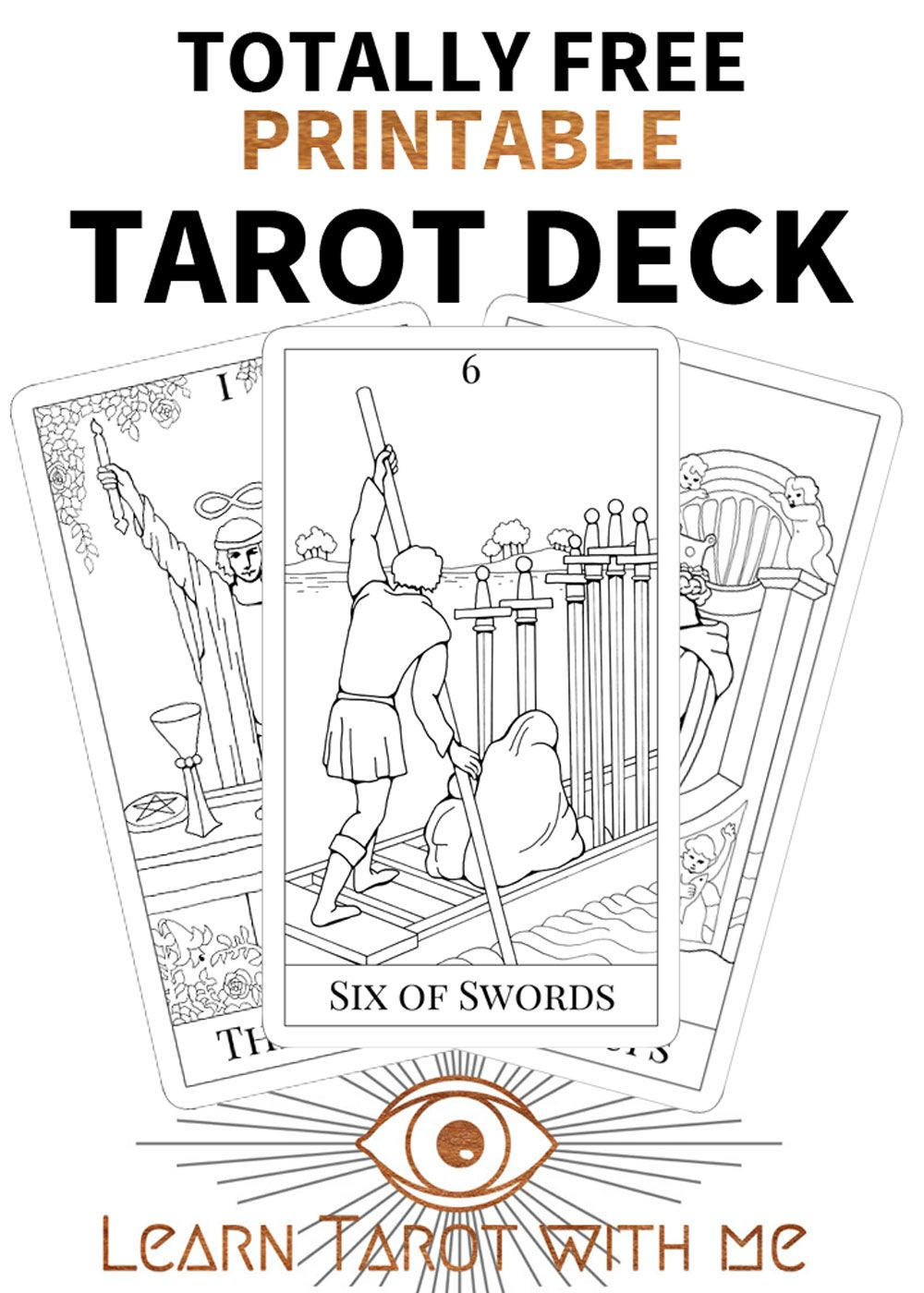 Get Your Totally Free, Printable Tarot Deck Of The Major Arcana - Free Printable Tarot Cards