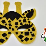Giraffe Mask For Kids   How To Make It   Diy Foam Crafts Tutorial   Giraffe Mask Template Printable Free