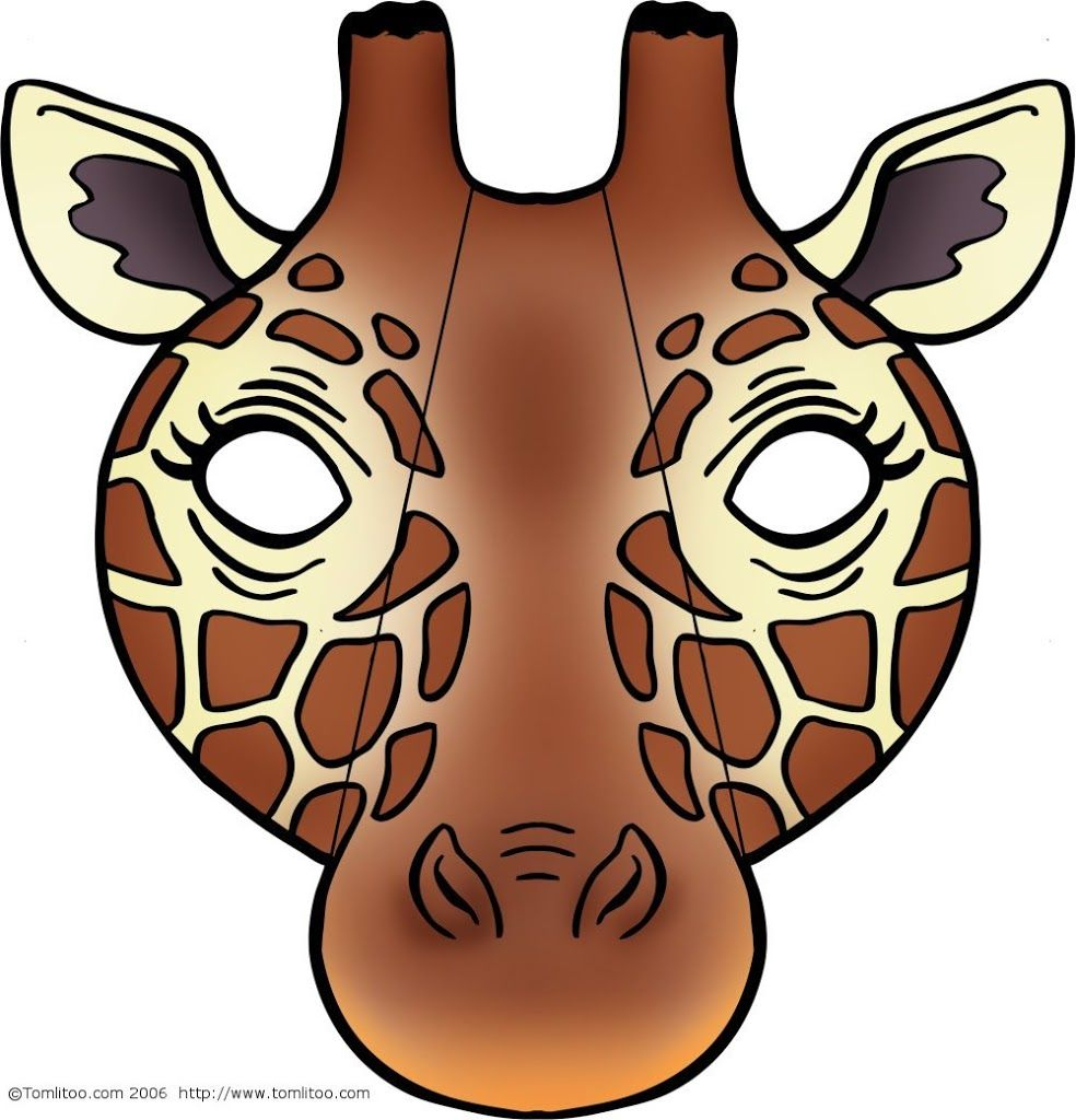 Giraffe Mask Template Printable Free - Free Printable