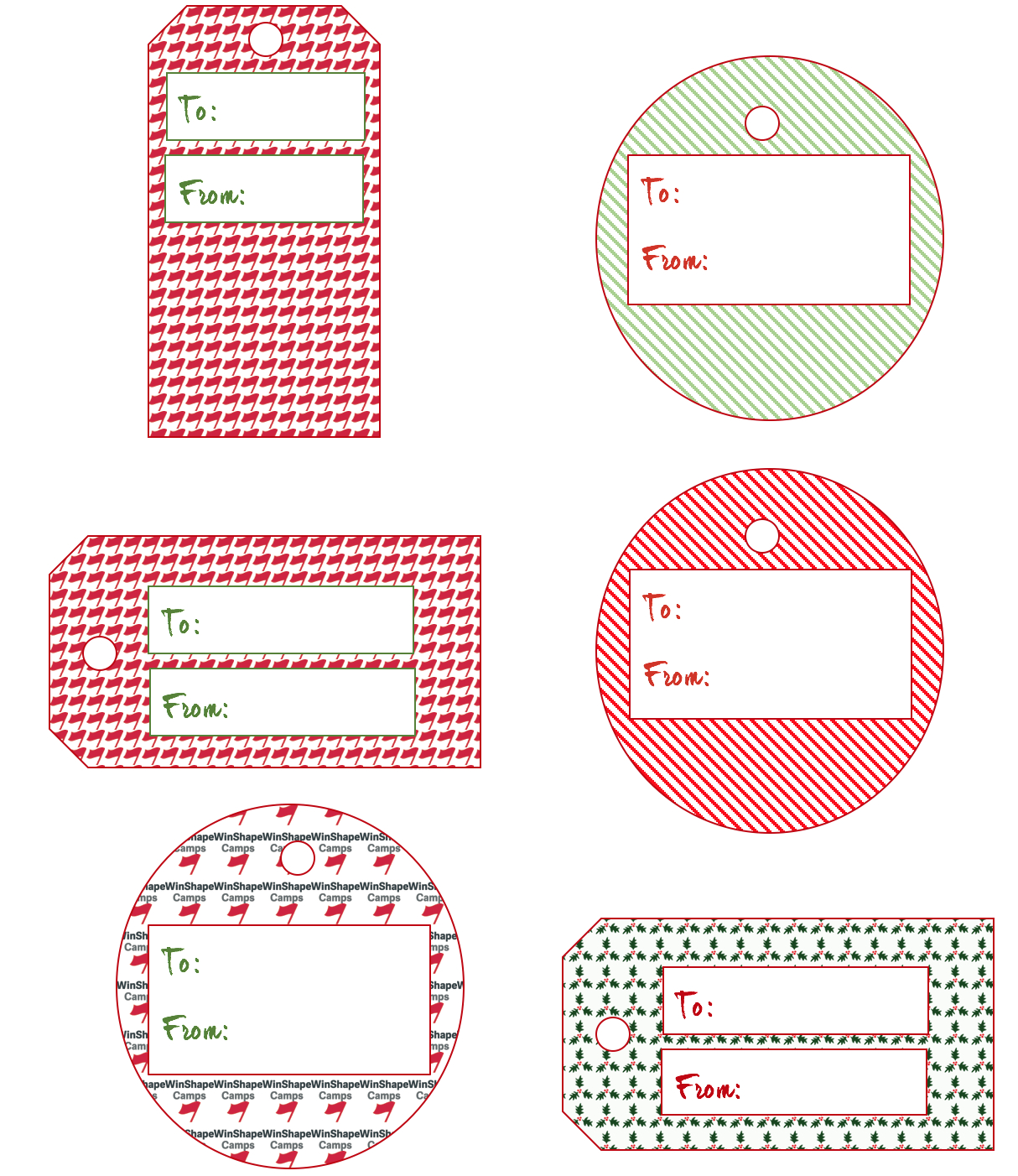 Giving The Gift Of Camp: Printable Gift Tags | Winshape Camps - Free Printable To From Gift Tags