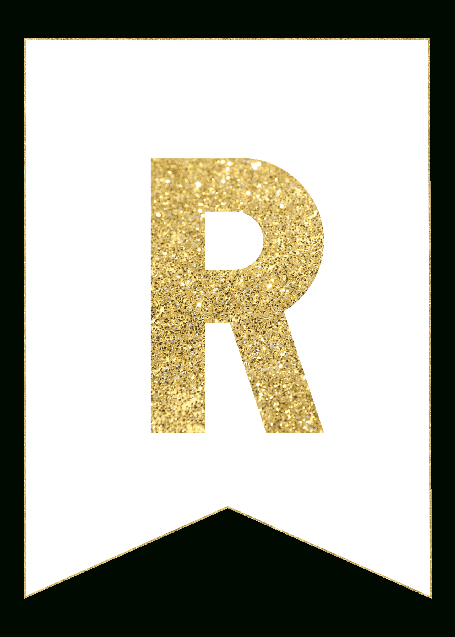 Gold Free Printable Banner Letters | Rolas Party | Free Printable - Free Happy Birthday Printable Letters