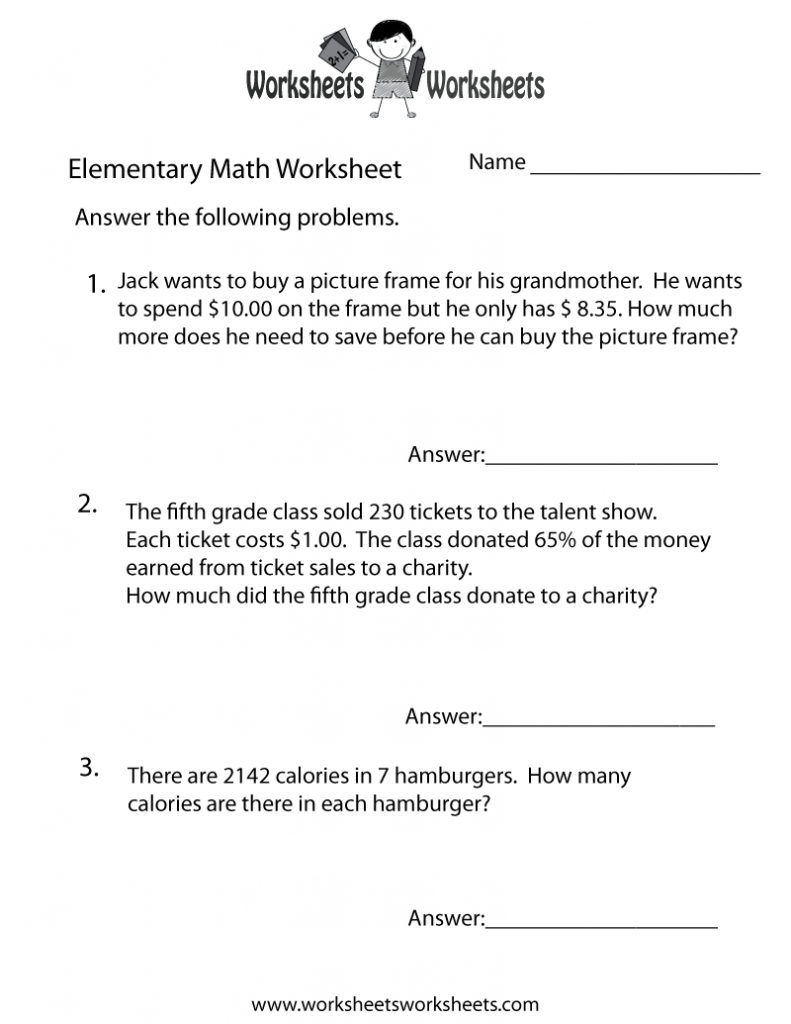 Grade 9Th Grade Math Worksheets Pdf 7Th Grade Math Word Problems - Free Printable Math Word Problems For 2Nd Grade