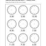 Grade Level Worksheets | First Grade Math | First Grade Worksheets   Free Printable Telling Time Worksheets For 1St Grade