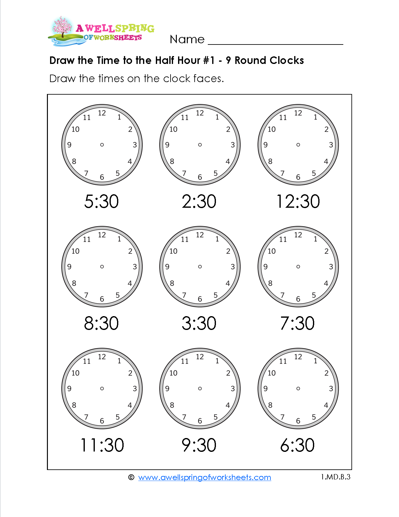 Grade Level Worksheets | First Grade Math | First Grade Worksheets - Free Printable Telling Time Worksheets For 1St Grade