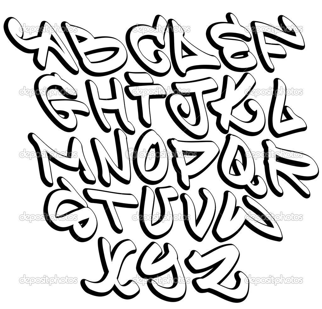 Graffiti Letters A Z - Free Printable Graffiti Letters Az